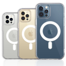 新款iphone12官方MagSafe透明磁吸壳适用于苹果12PRoMAX内防摔