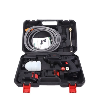 High-pressure car washing water gun wireless car washing machine household high-power charging portable watering washing machine car washing artifact (Portable car washer) - single-electric-toolbox-48v-water-gun-set