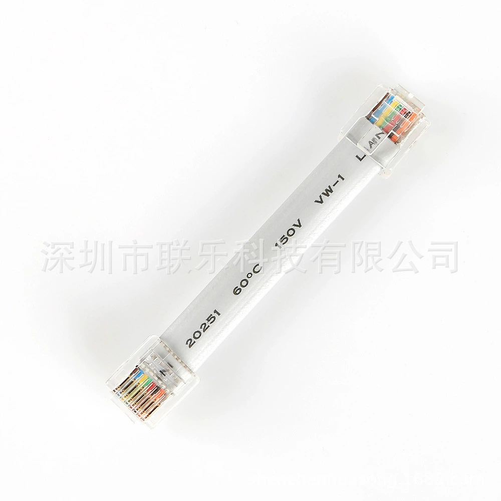 Ul2651 плоская 8-жильная серая телефонная линия RJ45 8P8C сетевой кабель с прямым подключением ESDD150-keyboard производитель кабелей