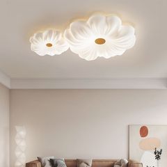 奶油風全光譜客廳燈吸頂燈高級感主臥室燈現代簡約房間燈中山燈具