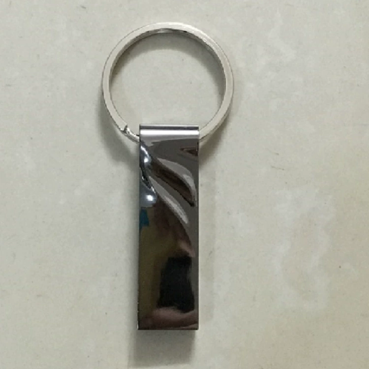 USB flash drive high-speed, 8–128 GB (selectable), metal keyring, customizable logo