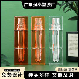 4ml爆款新品厚壁半透色方管as唇釉分装瓶彩妆化妆品厂家批发包材