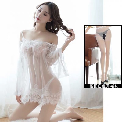 Lencería sexy coqueteo pijamas sexy tentación transparente más tamaño traje de pasión emocional extrema entrega de una pieza