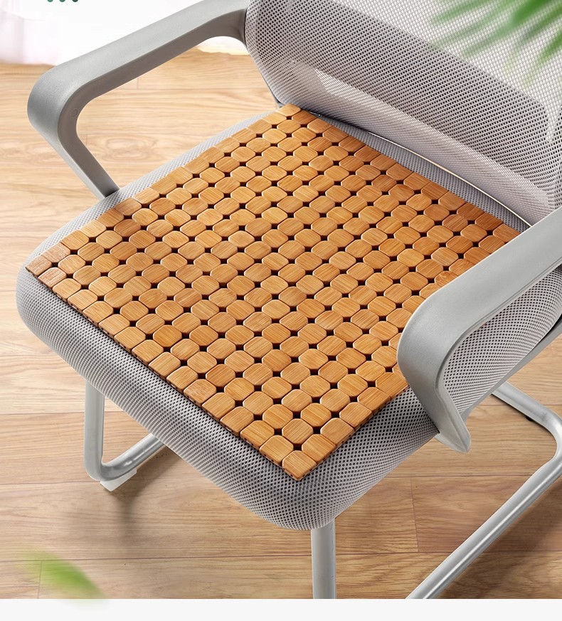 Car Seat Cushion Bamboo Mat Summer Cooling Pad Single Piece for Truck and Car Breathable Bamboo Mat Universal
