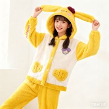 #恋与深空 #恋与深空祁煜 #祁煜 睡衣女秋冬季加厚法兰绒珊瑚绒睡