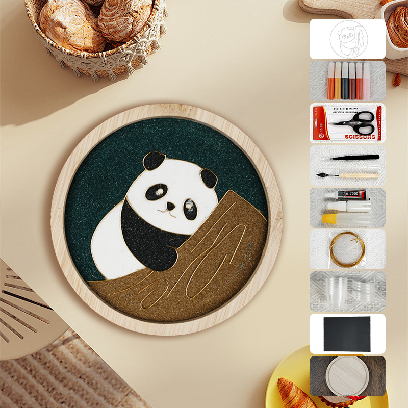 Materiales tradicionales hechos a mano Jintao Landiy pintura de esmalte novatos tazas esteras estudiantes activos cultura cultural inmaterial