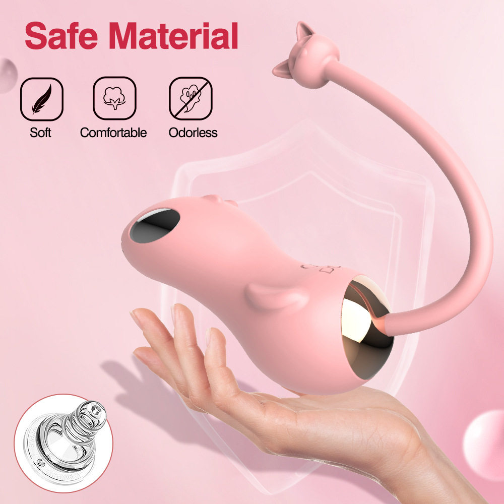 Wireless Remote Control Vibrator For Women With Shock Functions_voghion.com