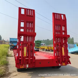 Qatlanan ön hissəli 150t 6 oxlu xüsusi alçaq platformalı ağır maşın daşıyıcı
