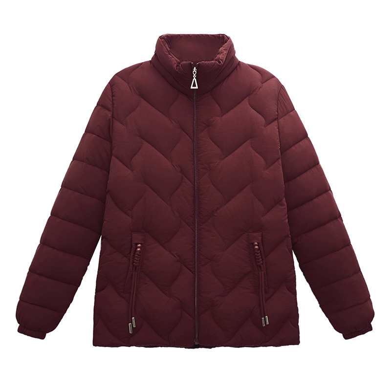 Algodón de mujer chaqueta de algodón 2024 nuevo otoño invierno a prueba de viento cálido ocio versátil chaqueta de algodón corta