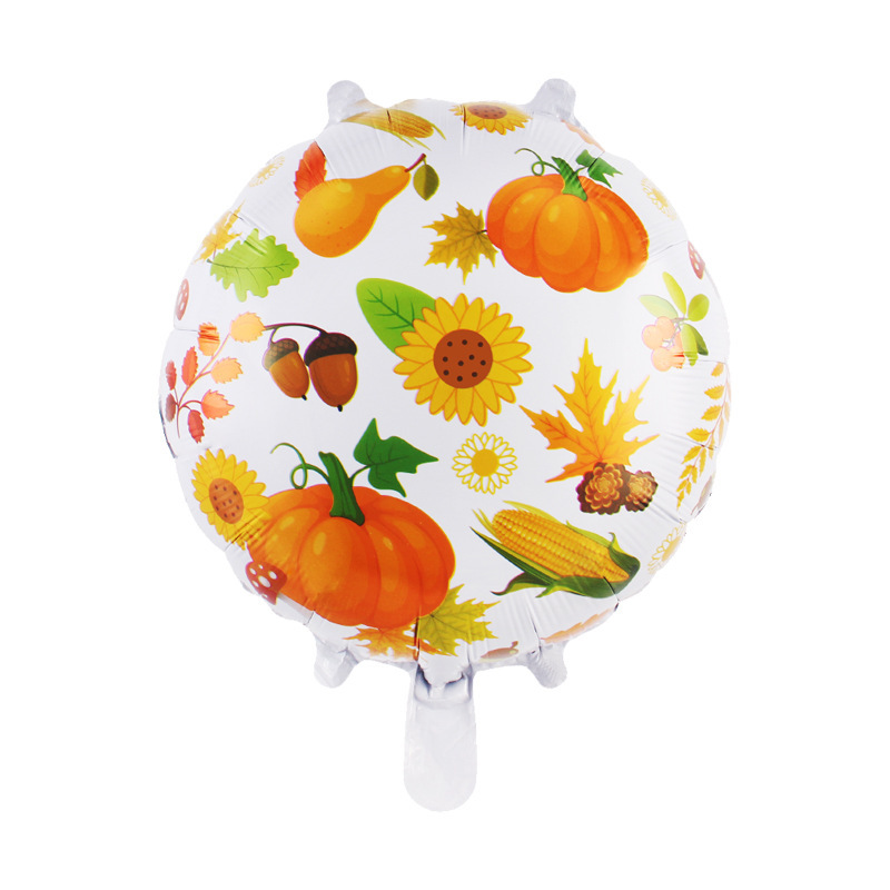 Forma de hoja de otoño globo de película de aluminio hojas decoración de acción de gracias arreglo hoja de arce hoja de tortuga bola de pino globo de calabaza image 17