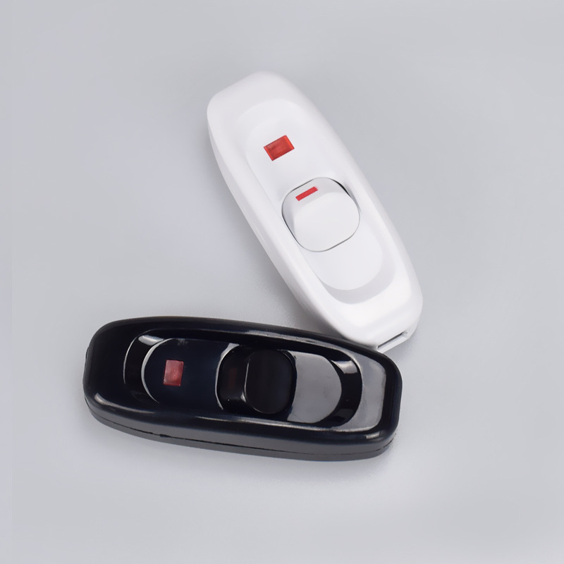 家用床头开关按钮手捏老式大功率10A带指示灯台灯吊扇中途开关