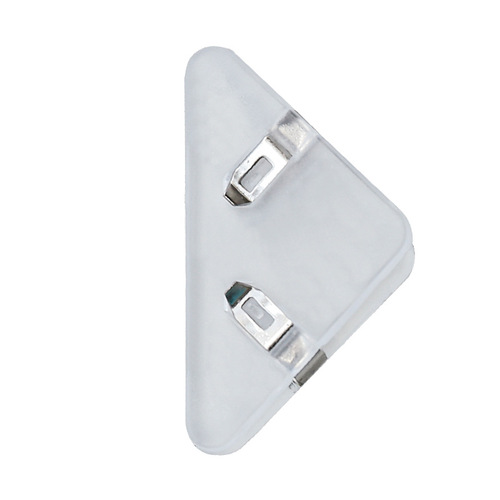 Transparent triangle clip for students, book corner clip, test paper clip, Japanese color bill clip, office stationery clip