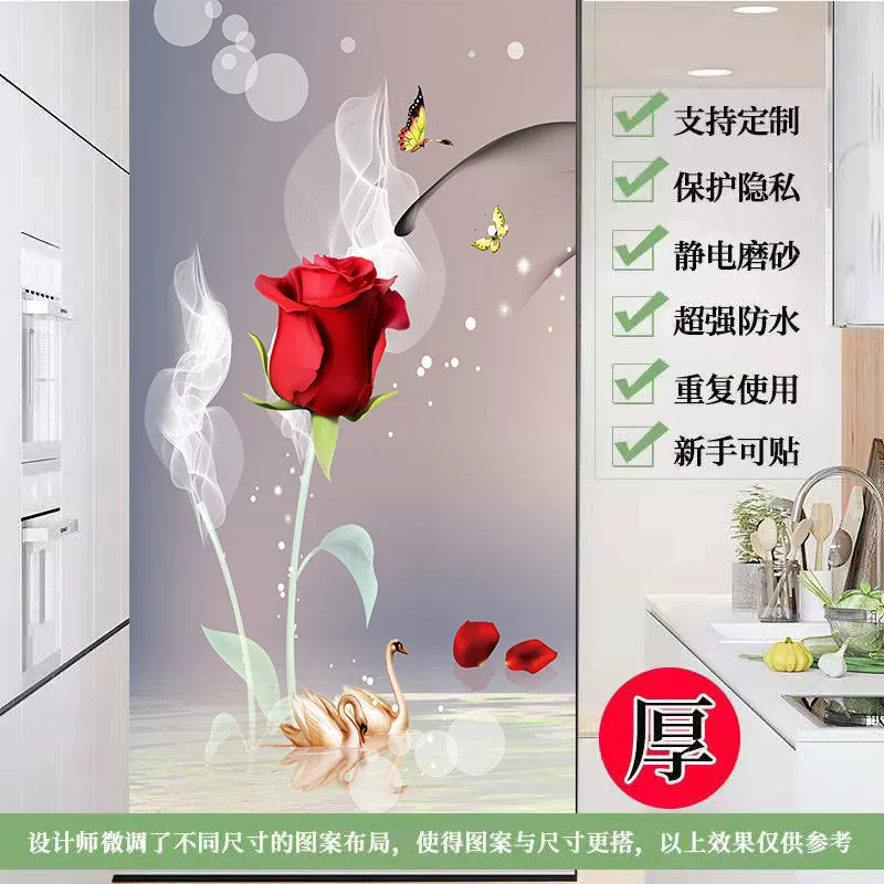 Glass window stickers, electric matte sticker, transparent protective underware