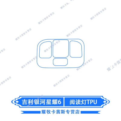 Car interior film | Door Panel Protective Film, Interior - 26-galaxy-starlight-6-reading-light-tpu