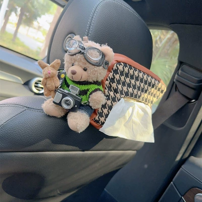 Car tissue box/set | supplies - cute-bear-carton-style-12