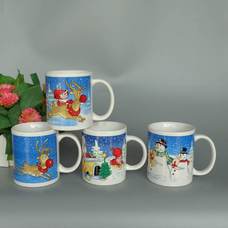 12OZ flor asada taza de cerámica recta taza de cerámica taza de agua creativa taza de leche taza de café al por mayor