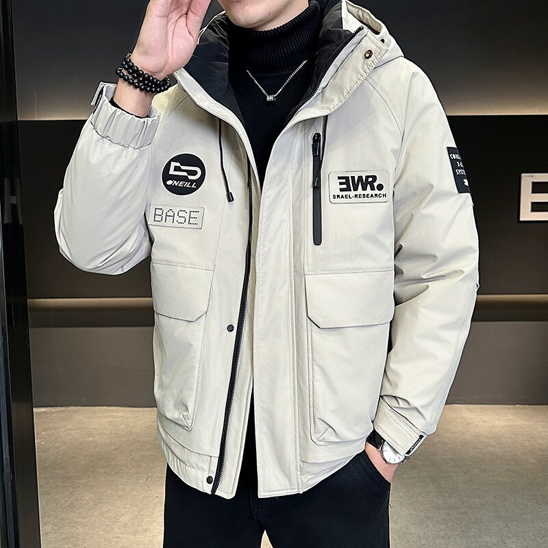Cross-border trendy brand workwear outdoor warm thickened jacket, popular stylish down jacket, influencer live-stream winter coat Cross-border trendy brand workwear outdoor warm thickened jacket, popular stylish down jacket, influencer live-stream winter coat