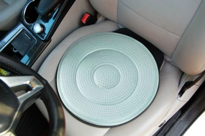 Cross-Border Rotating Car Seat Cushion for the Elderly and Pregnant Women, Portable, Multi-Functional, Mobile Seat Cushion for All Seasons (Four Seasons Pad) - mint-blue-4040cm