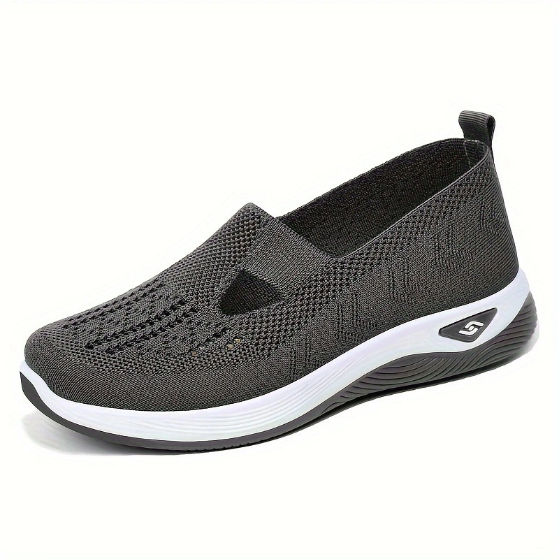 Zapatos de mujer hechos a medida, zapatos planos sin cordones de tejido ligero para mamás, directamente del fabricante, zapatos de tela ligeros y cómodos para mujer.