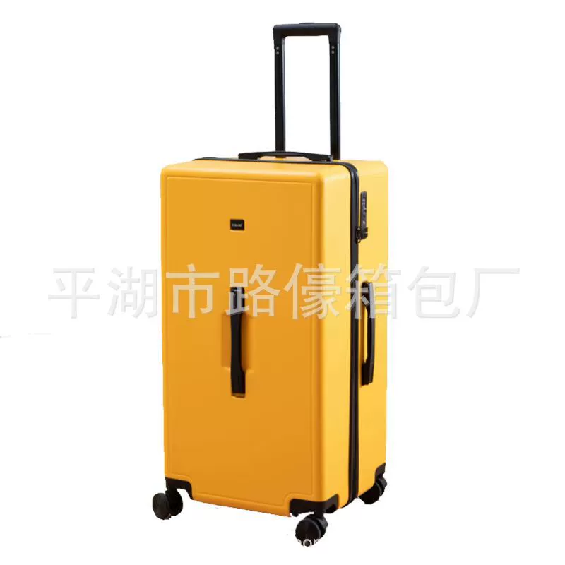 Capacious universal suitcase on wheels for men and women, box with zipper, 36inch