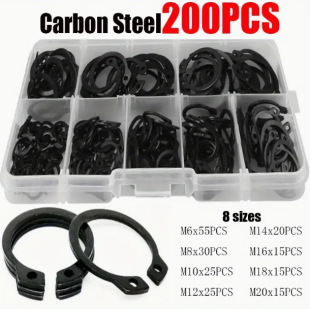�S��ֱ�N200pcs���b��ɫ�����S�ÙnȦM6-M20�M�� C�Ϳ��ɓ�Ȧ���b
