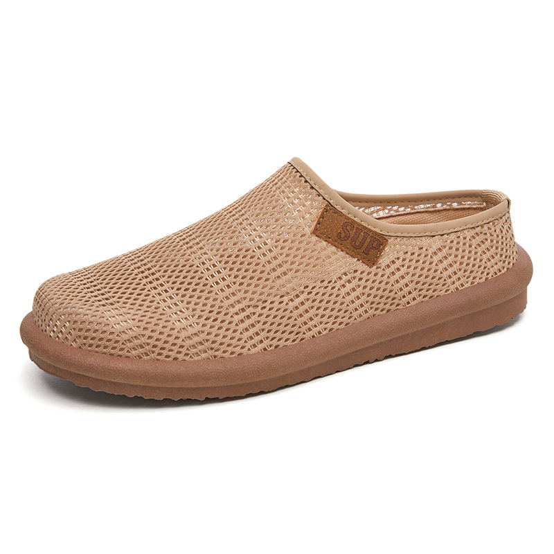 Zapatos mujer todo fósforo verano nuevo estilo zapatillas transfronterizas ropa exterior de mujer cómodo y transpirable zapatos de mujer de fondo suave medio arrastre