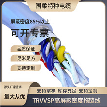 TRVVSP高屏蔽密度高柔性双绞拖链线缆/上海国柔厂家直销支持定/制