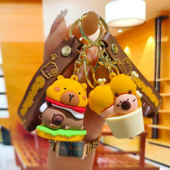 新しいクロスボーダーカピバラキーホルダーかわいいカピバラ人形ペンダントバッグペンダント人形マシンギフト卸売