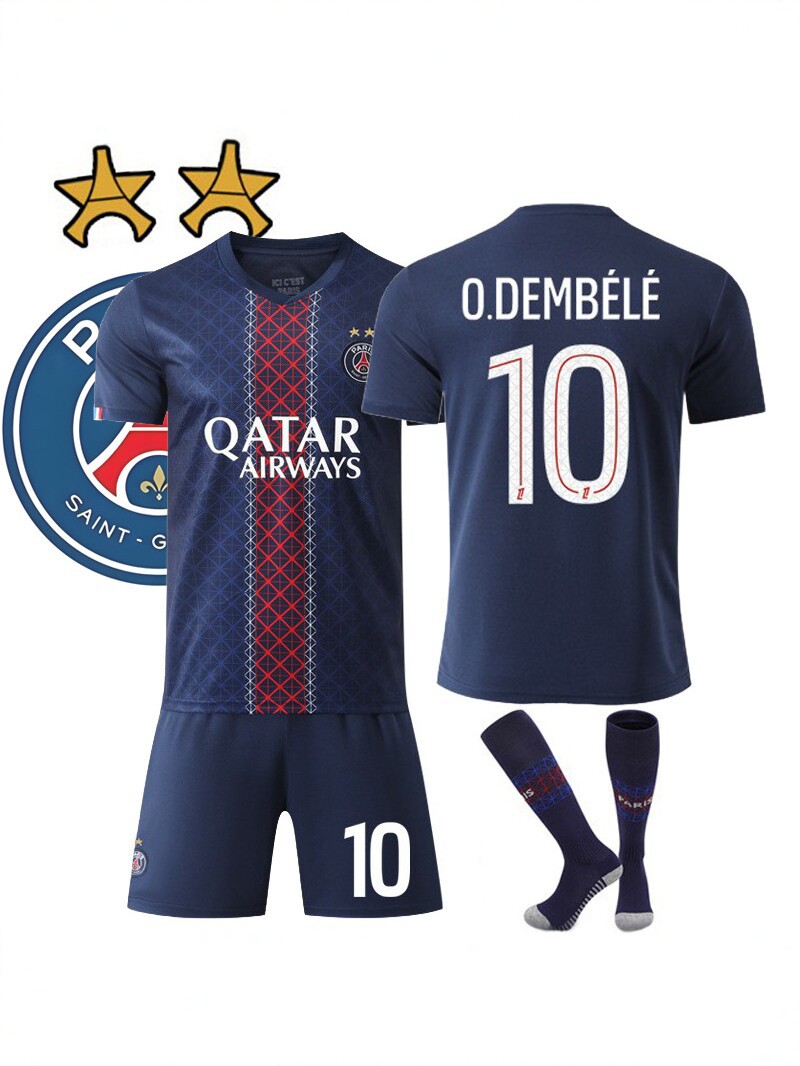 2526 Paris Champions League Champions Home Football Uniform 10…