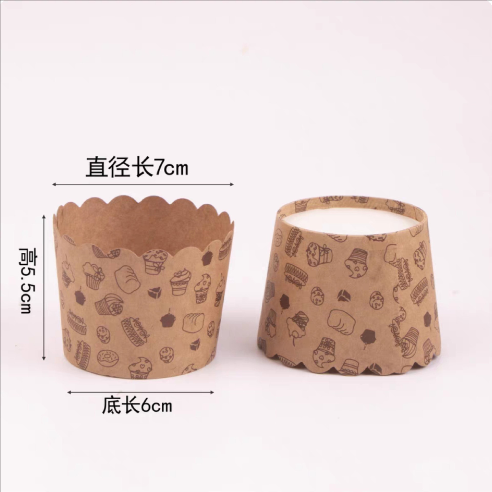 Taza de papel para pastel de papel para horno de evaporación para hornear resistente a altas temperaturas muffin pequeño y medio soporte de papel molde de pastel doméstico image 11