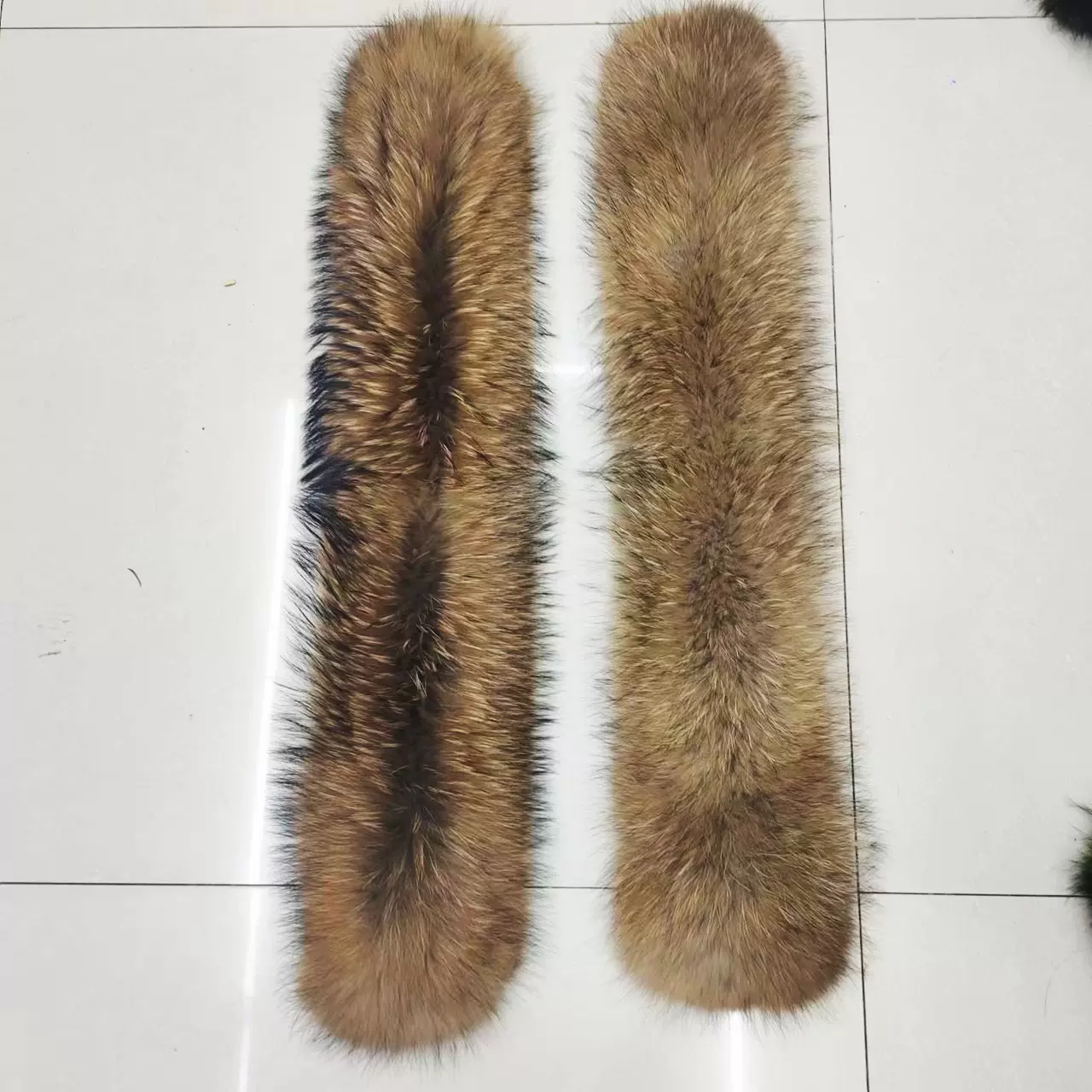 厂家批发毛领子貉子真毛领 羽绒服款皮草辅料