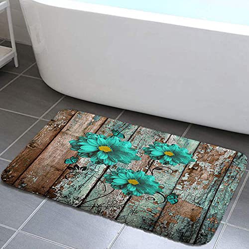 Alfombra de baño retro estadounidense transfronteriza absorción de agua de alta calidad alfombra de franela alfombra de suelo de ducha antisucia