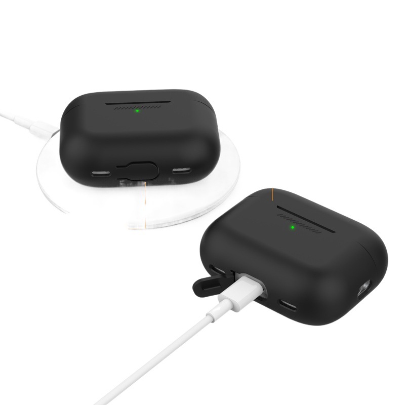 Adecuado para Apple auriculares AirPods Pro 2 de silicona de una sola pieza de protección Shell Pro Segunda Generación anti-perdida con cordón Shell