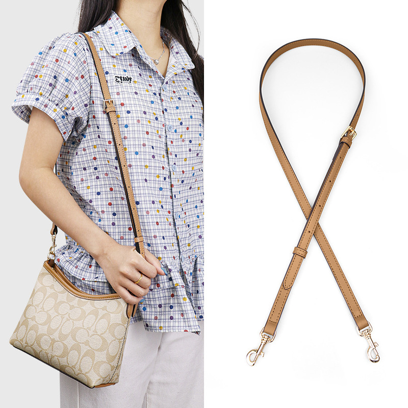 Suitable for Coach Mahjong Bag Crossbody Bag with City15 Shoulder Strap Accessories, Black Adjustable Thin Shoulder Strap Leather Chain Suitable for Coach Mahjong Bag Crossbody Bag with City15 Shoulder Strap Accessories, Black Adjustable Thin Shoulder Strap Leather Chain