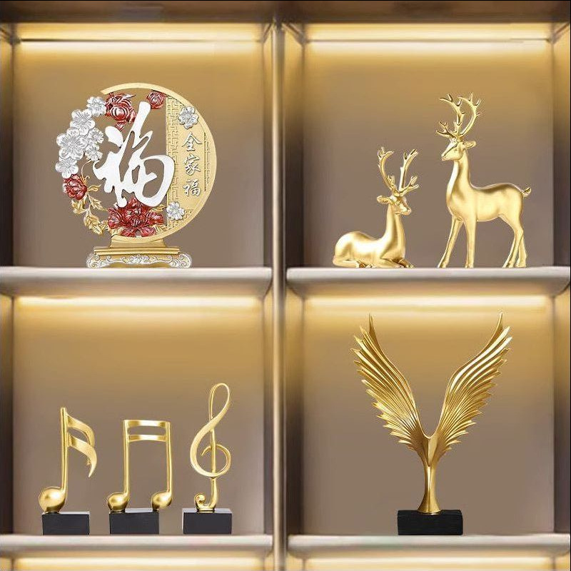 Nuevo chino de alta gama vino gabinete decoración aparador gabinete decoración sala de estar creativa decoración del hogar interior suave Decoración