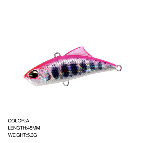 Fishing vib lure bait bionic fishing bait 45mm/5.3g hard bait long throw sinking fishing gear manufacturer wholesale 9053