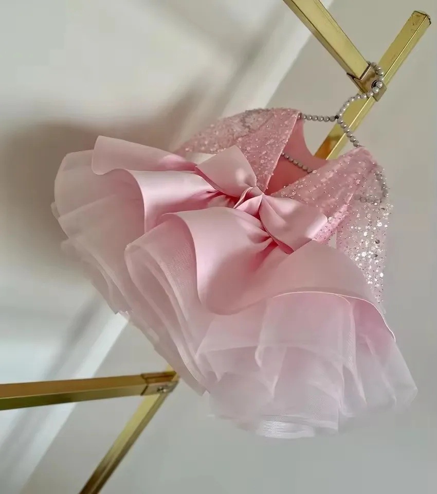 Cross-Border Girls' Evening 2026 New Sequined Heavy-Duty Puffy For Piano Performances And Little Hosts_voghion.com
