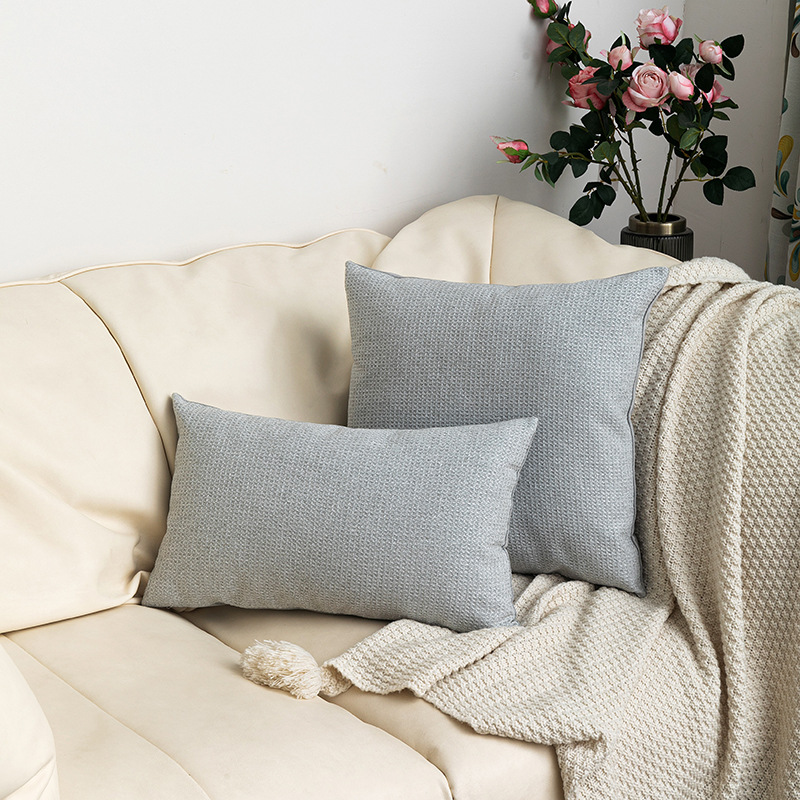 Nordic style modern simple solid color three-dimensional texture sofa cushion cover home decoration sofa cushion cover_voghion.com