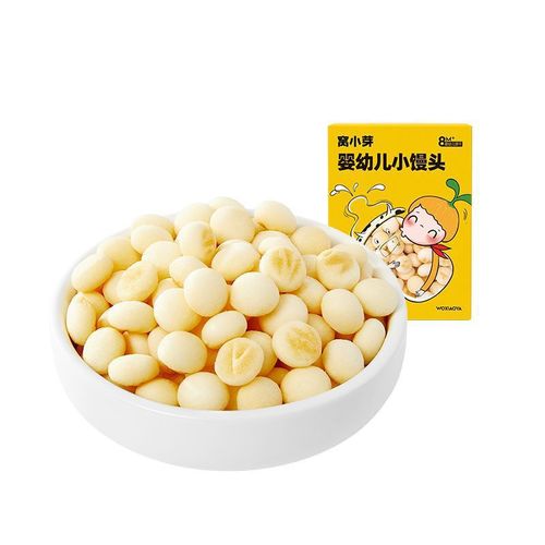 Wo Xiao Ya Xiao Mantou Infants and young children do not add sucrose baby milk beans Wo Xiaoya Finger Steamed Buns snack food supplement
