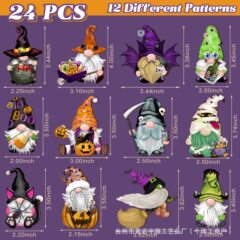 ホット販売ハロウィン木製ノーム人木製ペンダントパーティーパーティー鬼祭りカボチャスカルヘッド装飾ペンダント