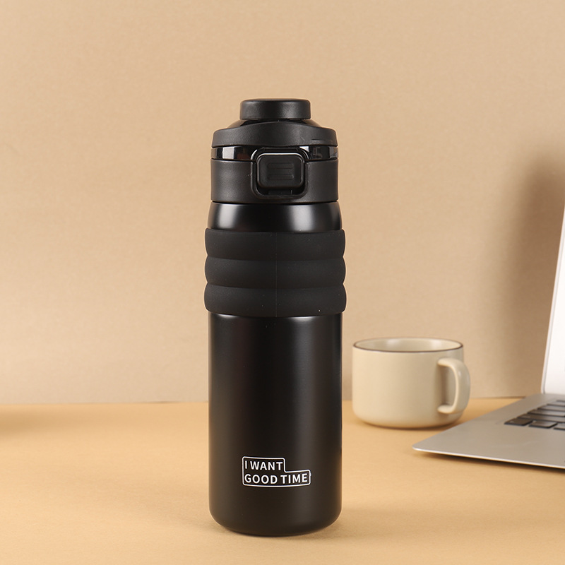 Smart rebote de temperatura doble taza de bebida 316 taza de aislamiento de vacío de acero inoxidable taza de agua deportiva de gran capacidad al aire libre