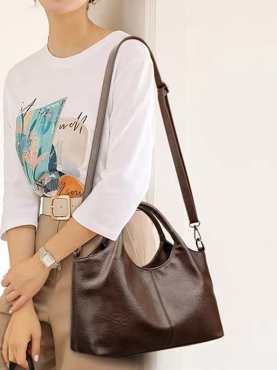 小众手提菜篮子包包女2025秋冬潮新款时尚高级感水桶包单肩斜挎包|undefined