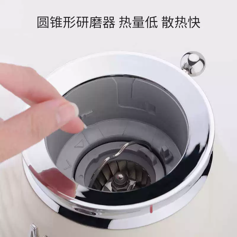Кофемашина SMEG CGF01 бытовая ретро электрическая с жерновой кофемолкой для зерен