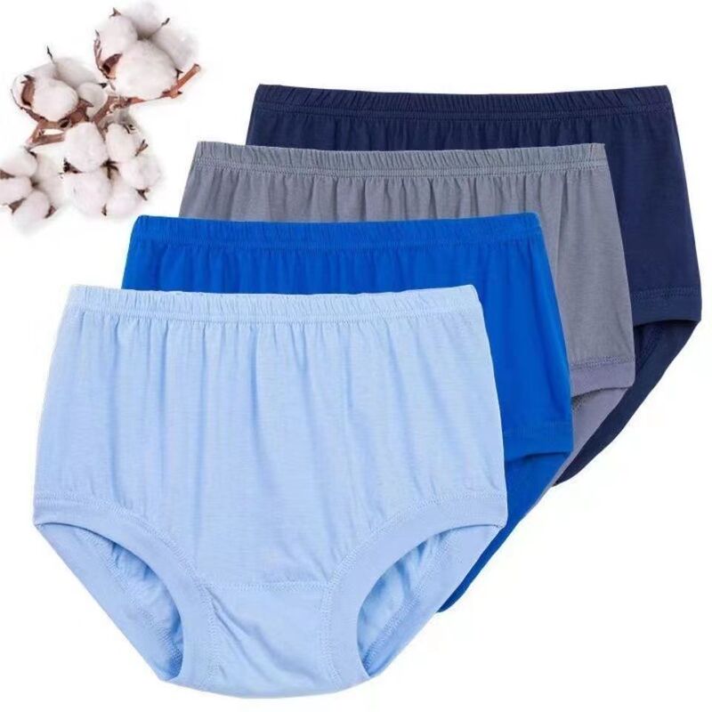 Middle-aged men's underwear dad high waist cotton triangle underwear loose size four seasons old man pants wholesale Middle-aged men's underwear dad high waist cotton triangle underwear loose size four seasons old man pants wholesale