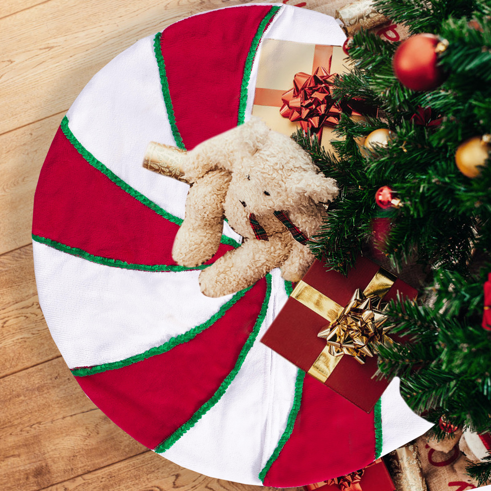 Navidad transfronteriza mini falda de árbol adorable creativa delantal navideño vestido decoración de árbol