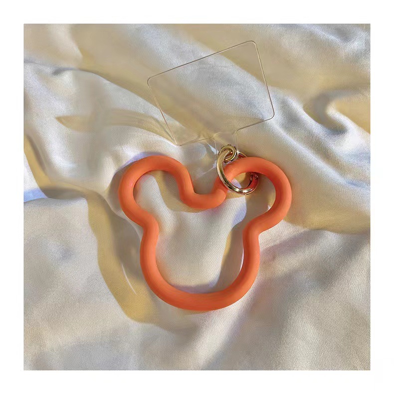 Liquid Silicone Mickey Bracelet Universal All Phone Case Mobile Phone Loop Ring Card Anti-hot Girl Trending Women display picture 1