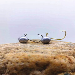 Root Hook Micro Lead Head Hook Black Diamond Musilda with Barbed Fish Hook for Stonefish Blackhead Perch Mouth Bass