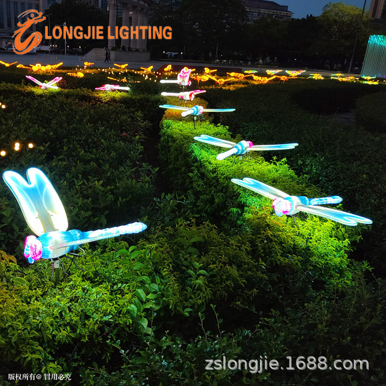 LED动态蜻蜓灯 宽度为77CM，长度为50CM DC12V