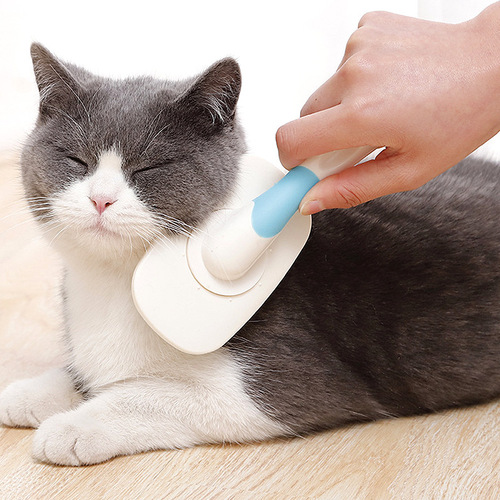 Wholesale Hawo 360° rotating needle comb practical double-layer protective head beauty comb cleaning comb pet comb