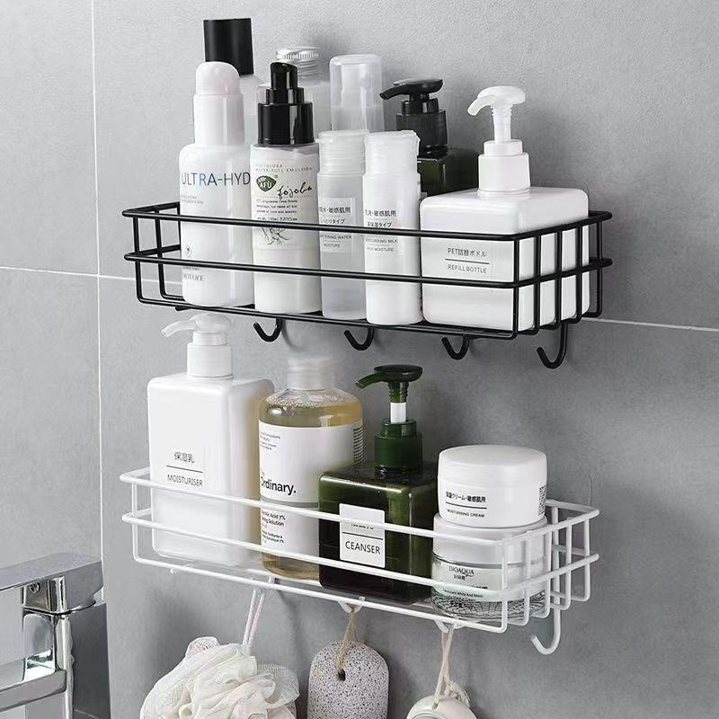 Large Bathroom Storage Rack, Wall-Mounted Storage Rack, Kitchen Stainless Steel Hanging Basket, Wall-Mounted Drain Rack
